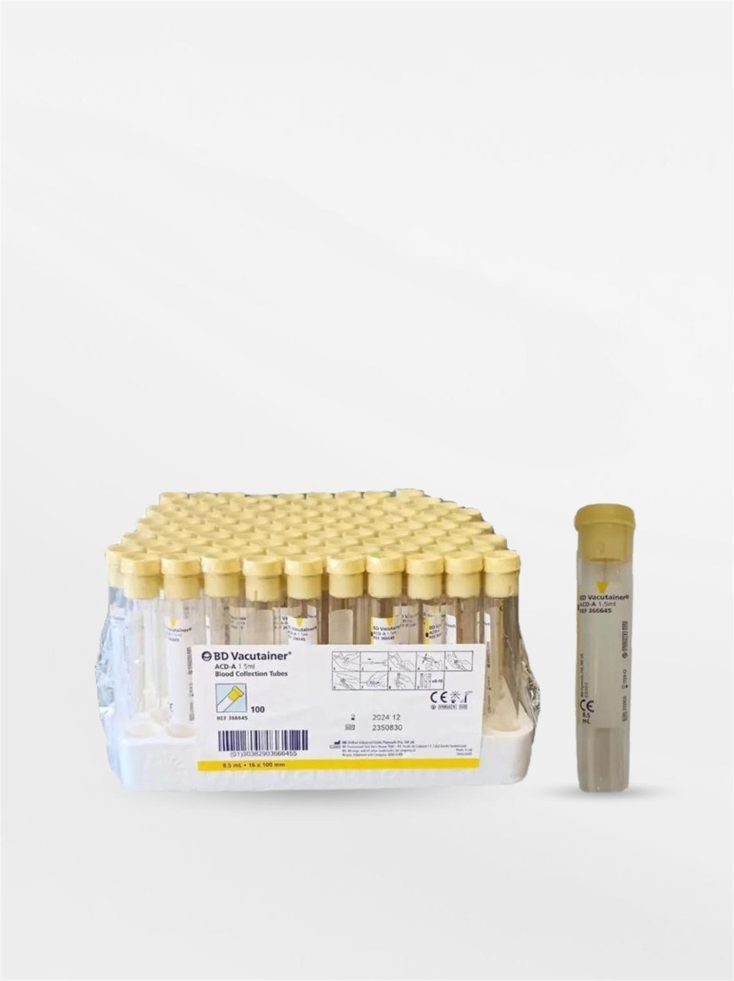 BD 8.5 ML Acda Tüpü Cam 100 Adet