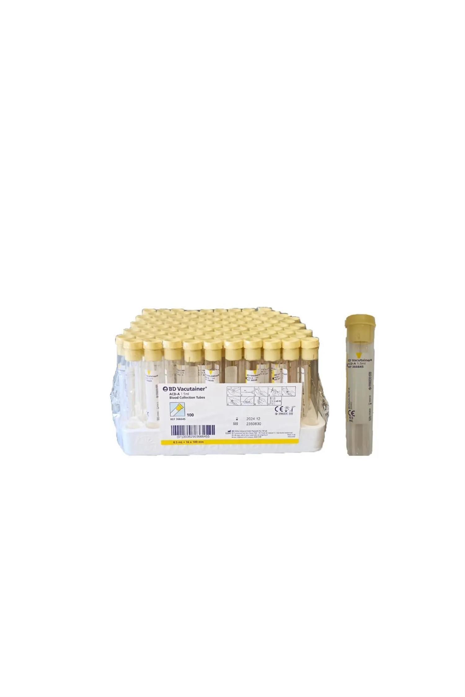 BD 8.5 ML Acda Tüpü Cam 100 Adet