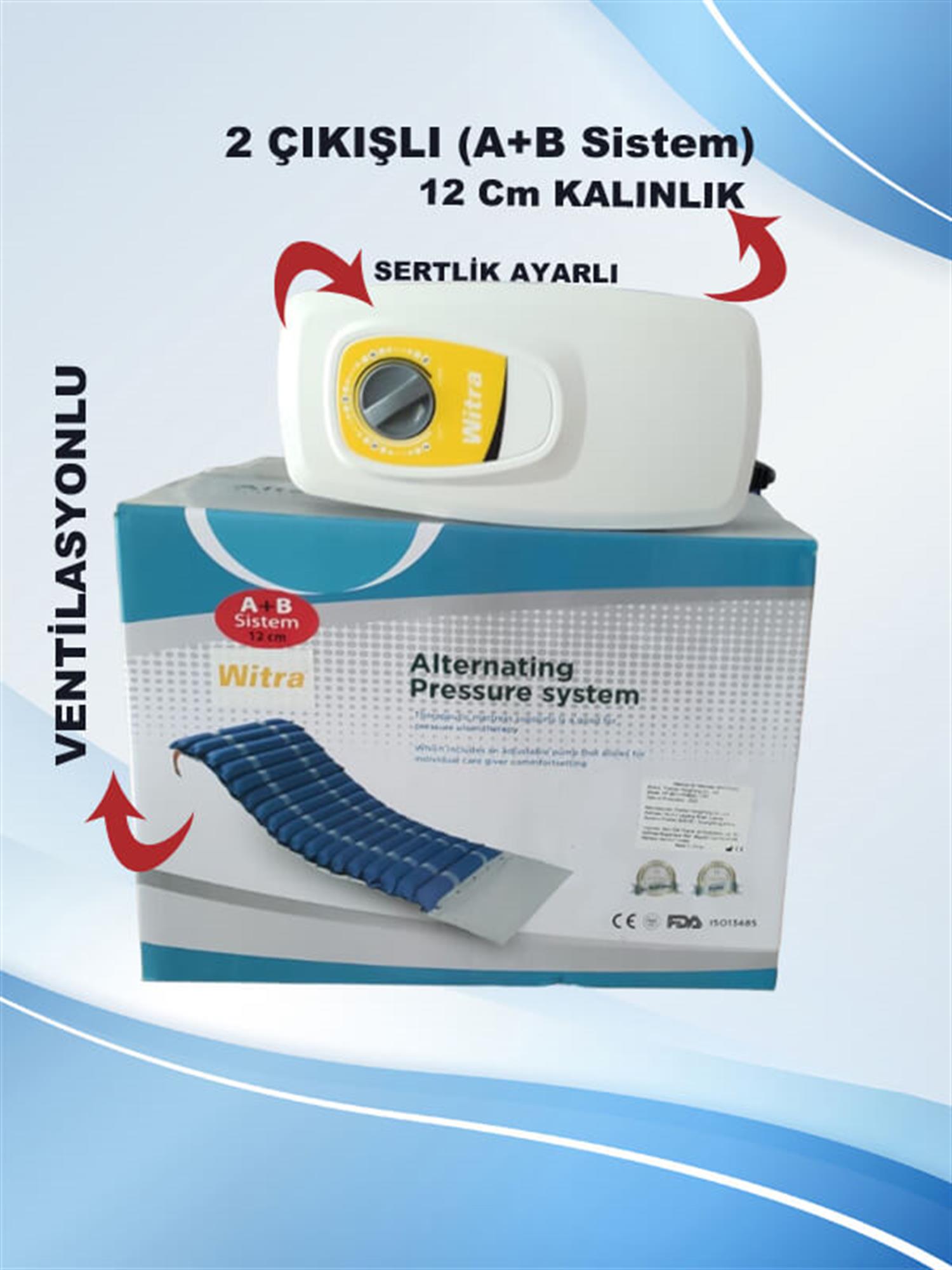 Boru Tipi Havalı Yatak A + B Sistem 12 Cm
