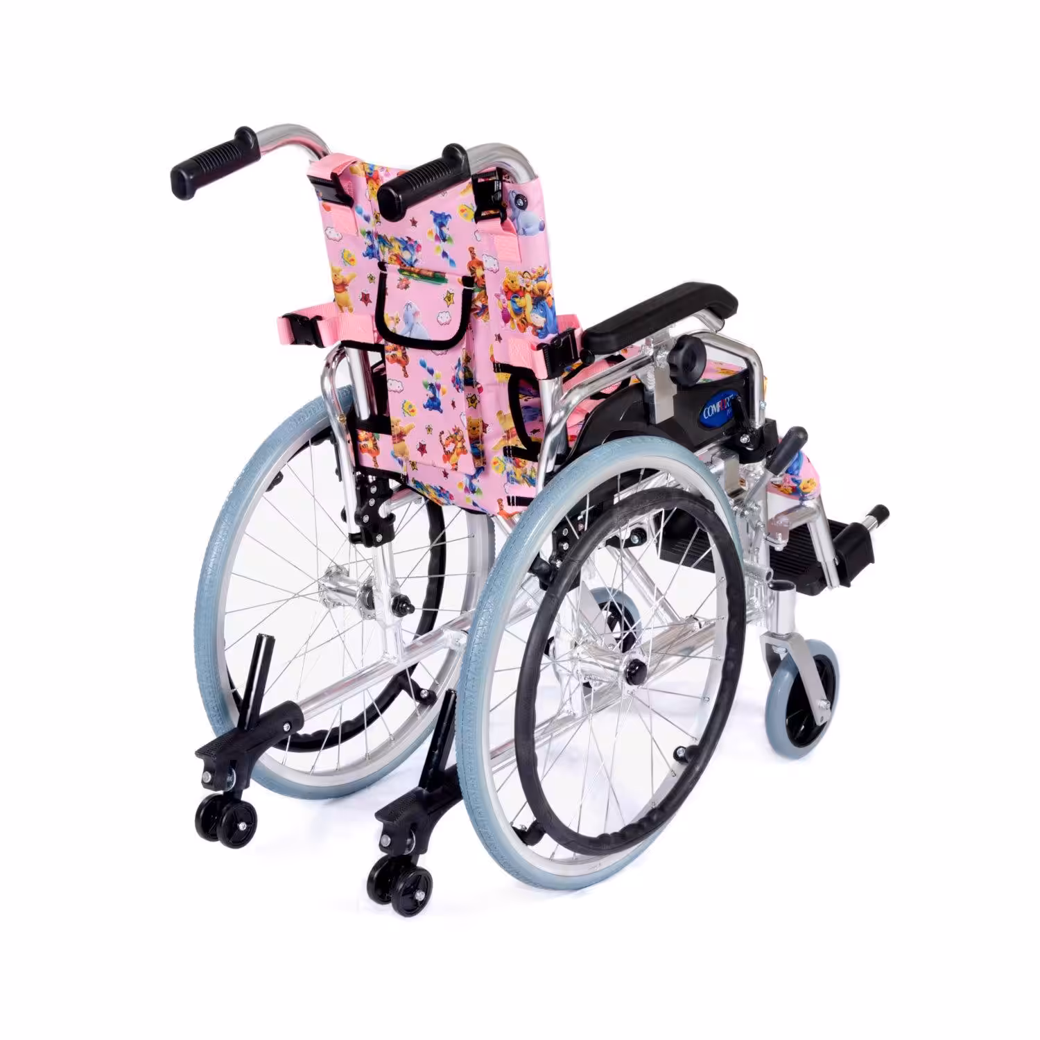 Comfort Plus Pediatrik Tekerlekli Sandalye Katlanabilir Oturma Genişliği Ayarı KY980LQ 30 (PEMBE)