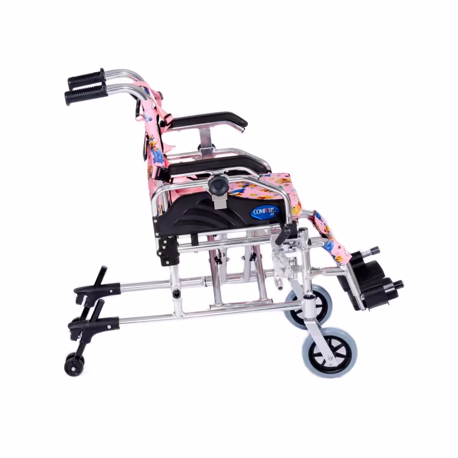 Comfort Plus Pediatrik Tekerlekli Sandalye Katlanabilir Oturma Genişliği Ayarı KY980LQ 30 (PEMBE)