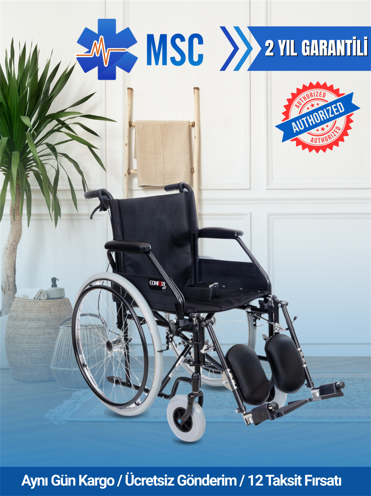 Dm 303 45Cm Standart Manuel Tekerlekli Sandalye