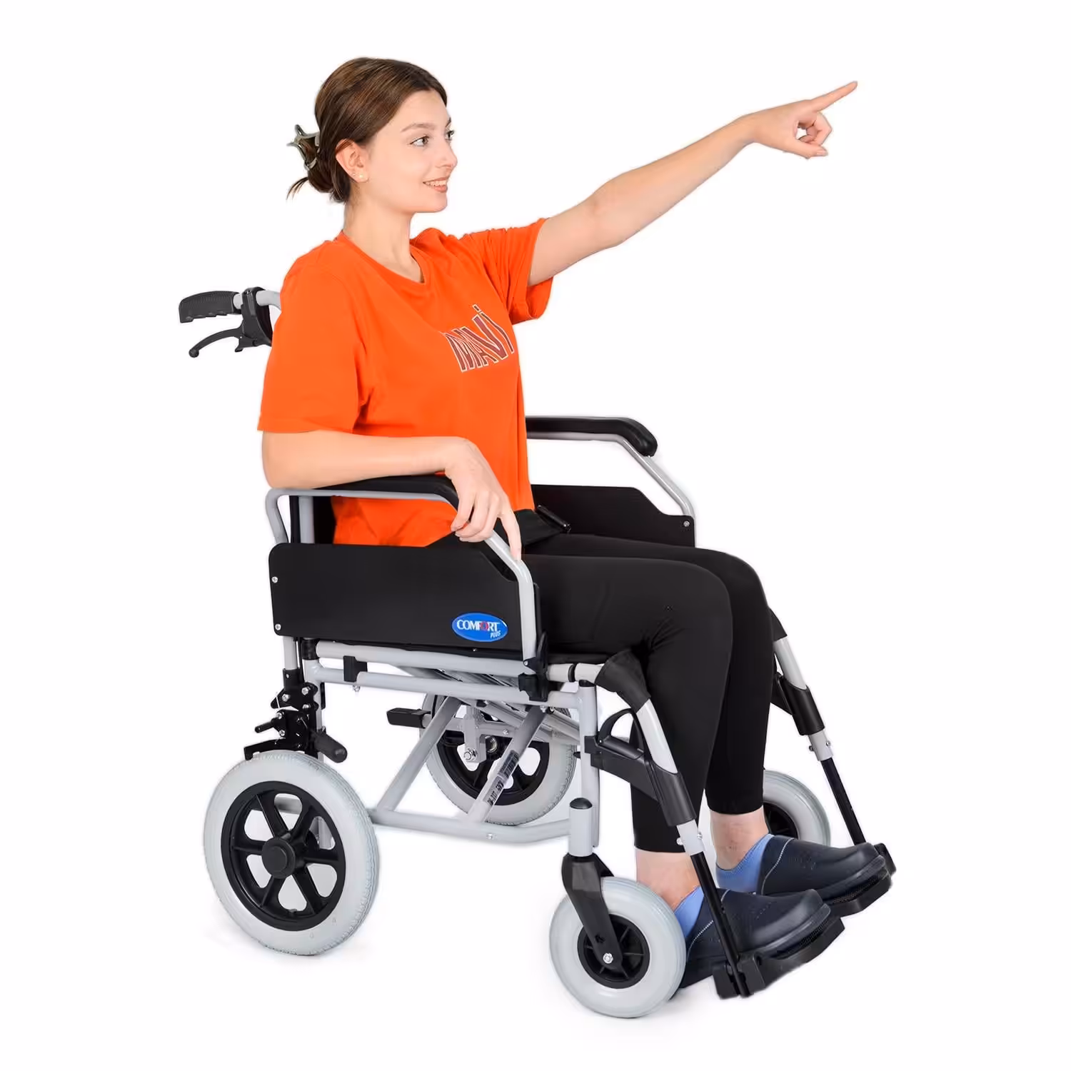 Dm 337 Mini 45Cm Alüminyum Özellikli Transfer Tekerlekli Sandalye