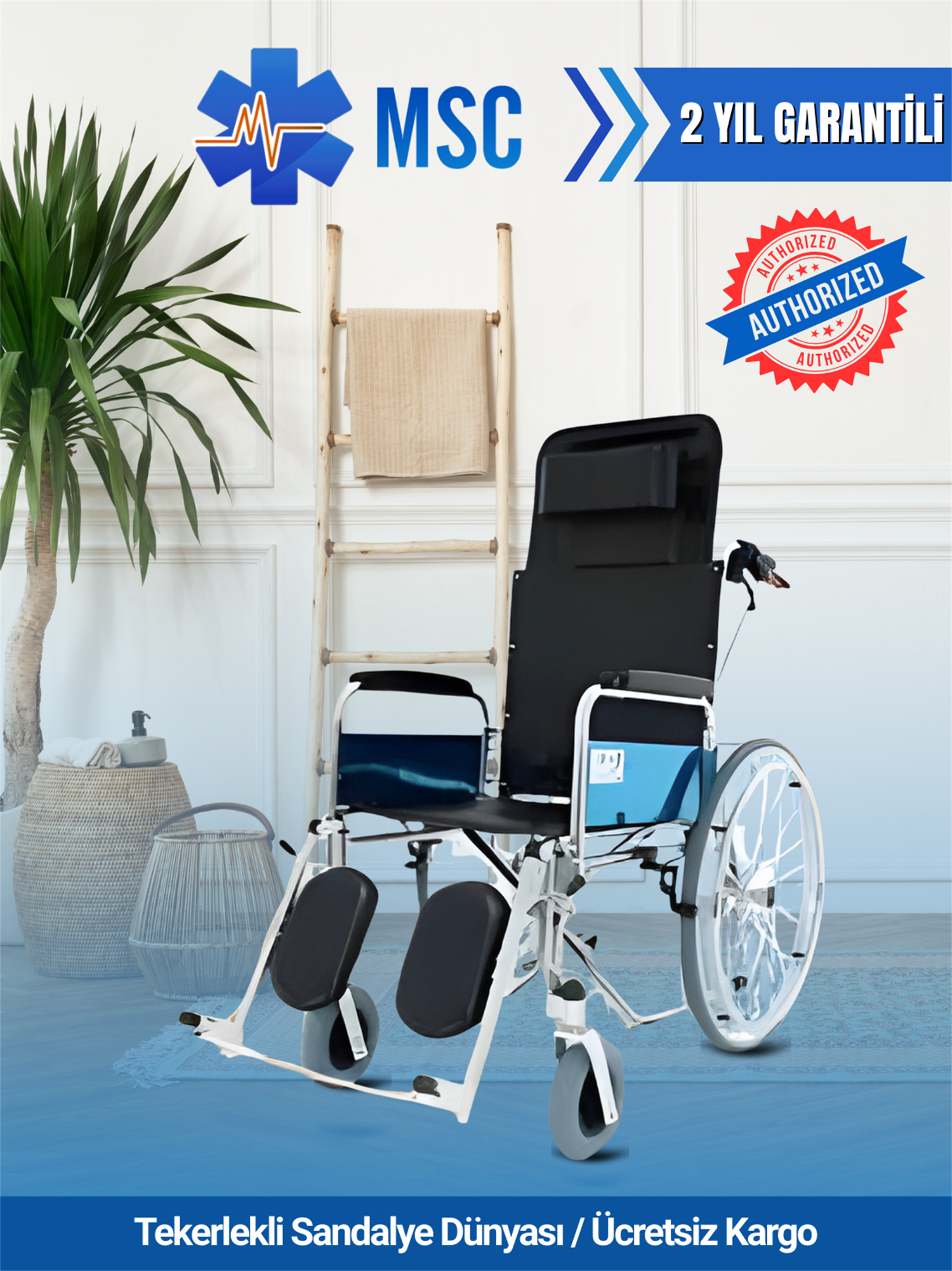 Golfi G124E Multi Fonksiyonel Tekerlekli Sandalye