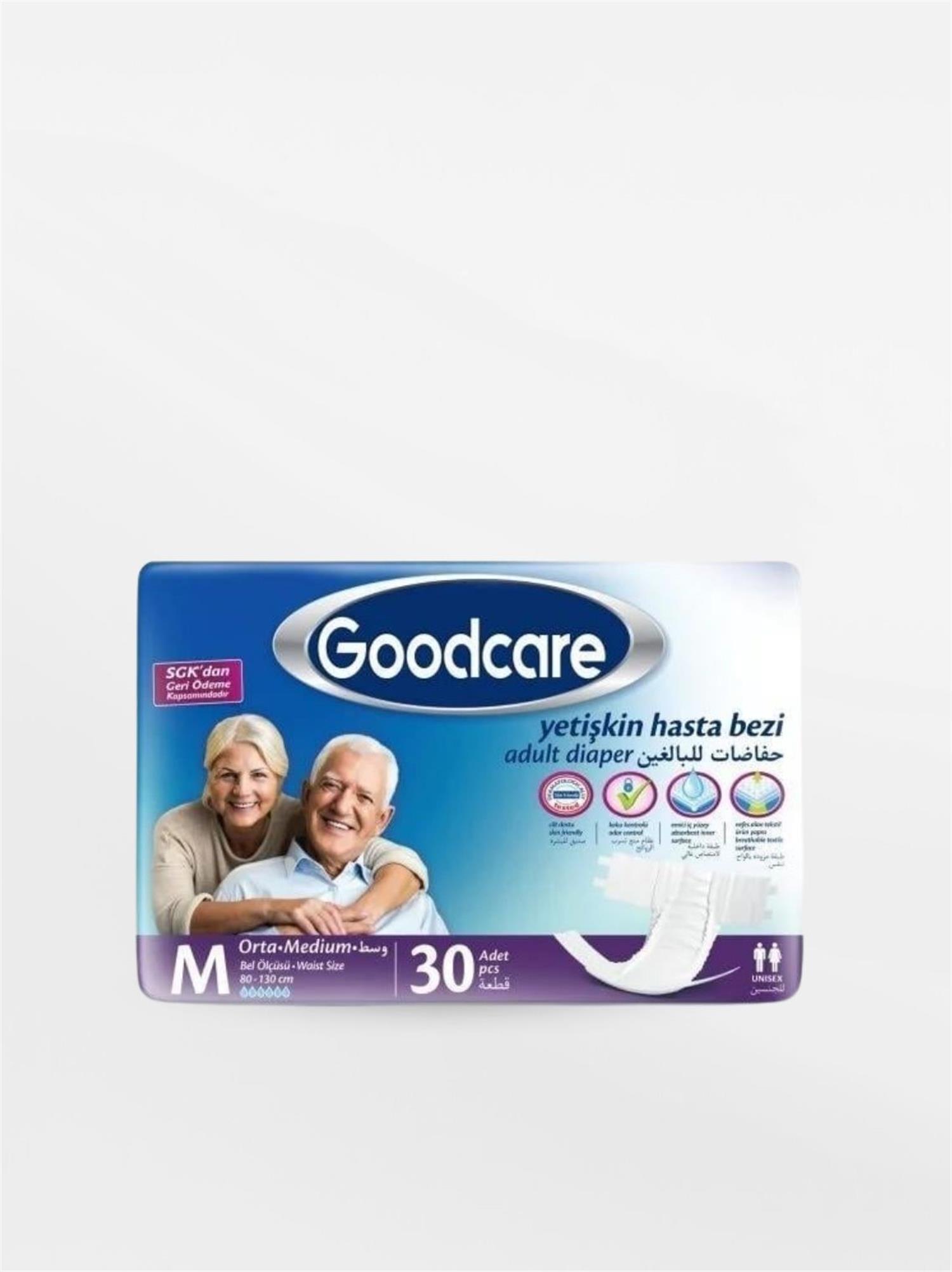 Goodcare Bel Bantlı Hasta Bezi 30'LU