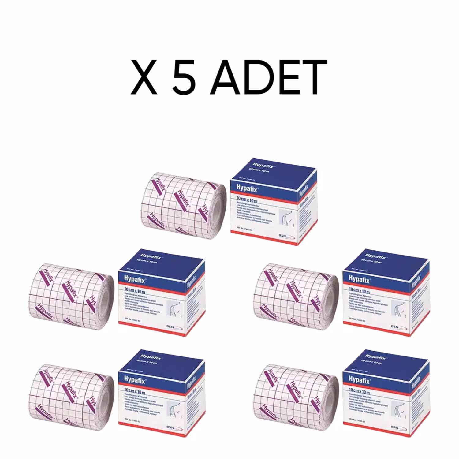 Hypafix Sargı Tutucu Şerit Flaster 10cm X 10m X 5 ADET