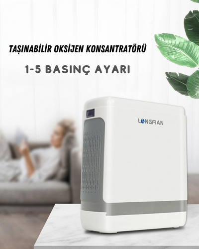 taşınabilir oksijen konsantratörü