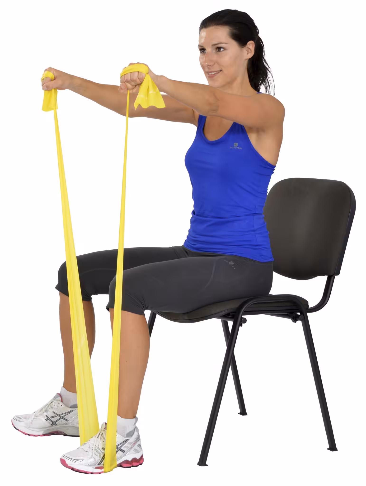 Maxi Pilates & Yoga Egzersiz Bandı, Theraband Sarı Renk(en Hafif) 45.5 Mt