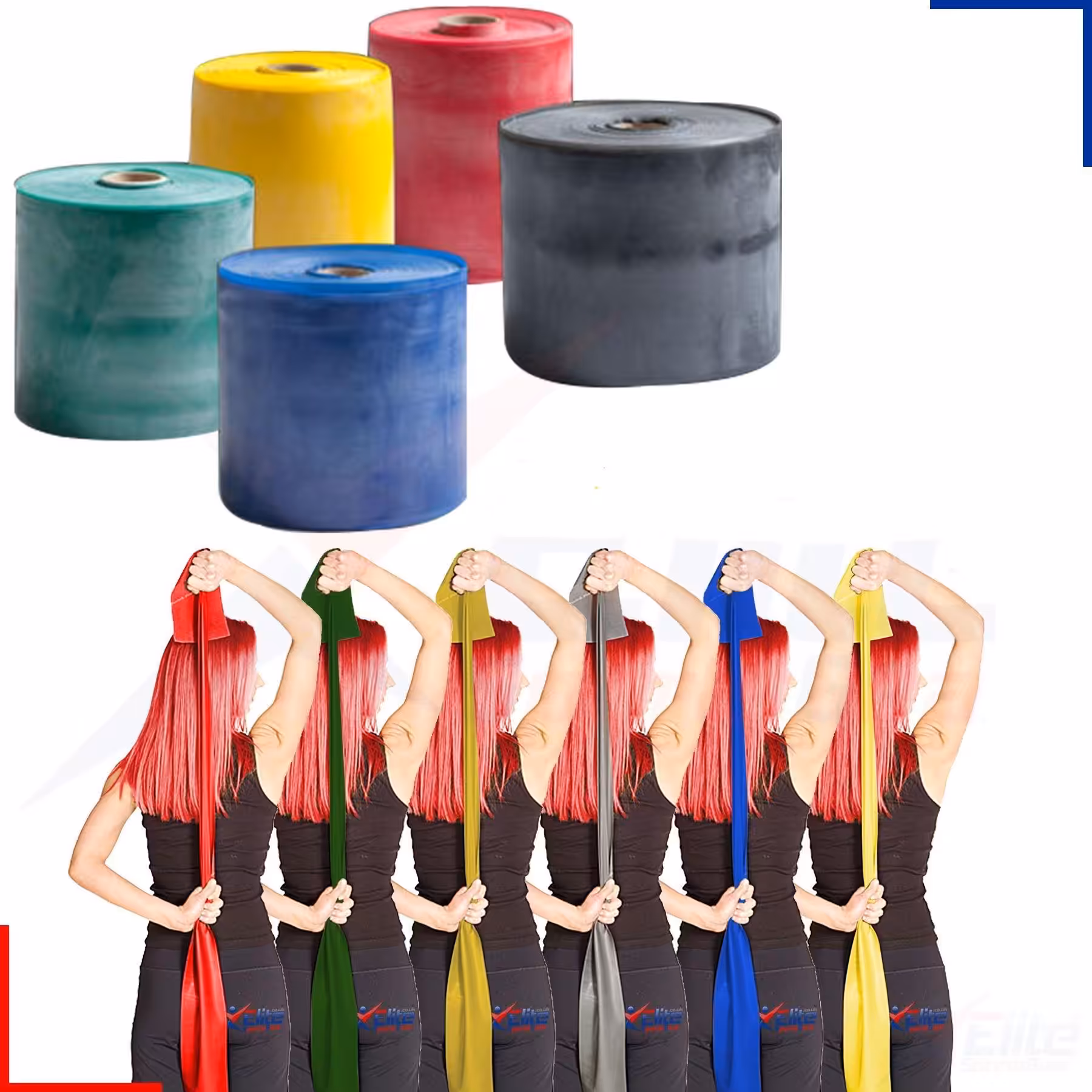 Maxi Pilates & Yoga Egzersiz Bandı , Theraband Siyah Renk(en Güçlü) 1.5 Mt