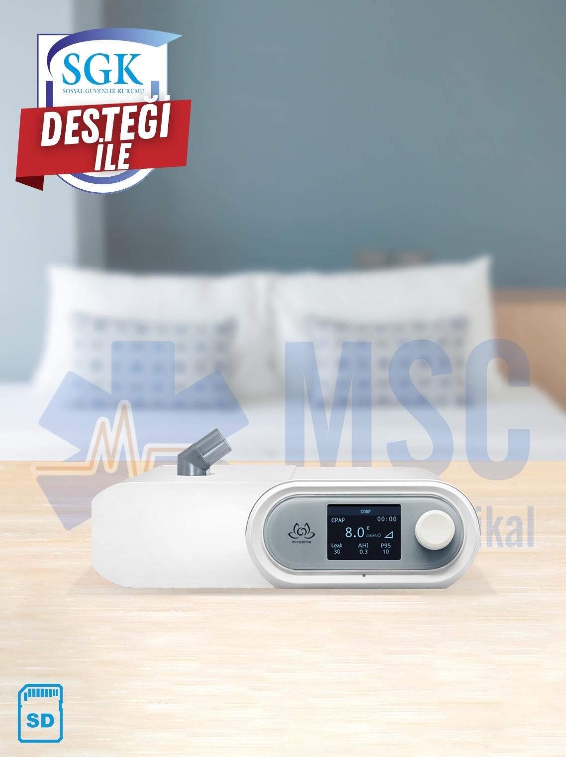 Micomme i Series C5 Nemlendiricili APAP (Otomatik CPAP) Cihazı