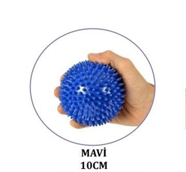 MVS El Egzersiz Masaj ve Duyu Topu , Yumuşak Dikenli Top Mavi Renk 10 CM