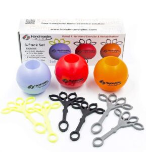 MVS Hand Master Plus Parmak ve El Egzersiz Güçlendirme Kuvvetlendirici 3 Lü Set