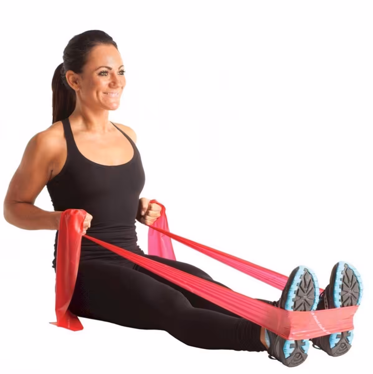 MVS Pilates & Yoga Egzersiz Bandı , Theraband Kırmızı Renk(hafif) 45.5 Mt