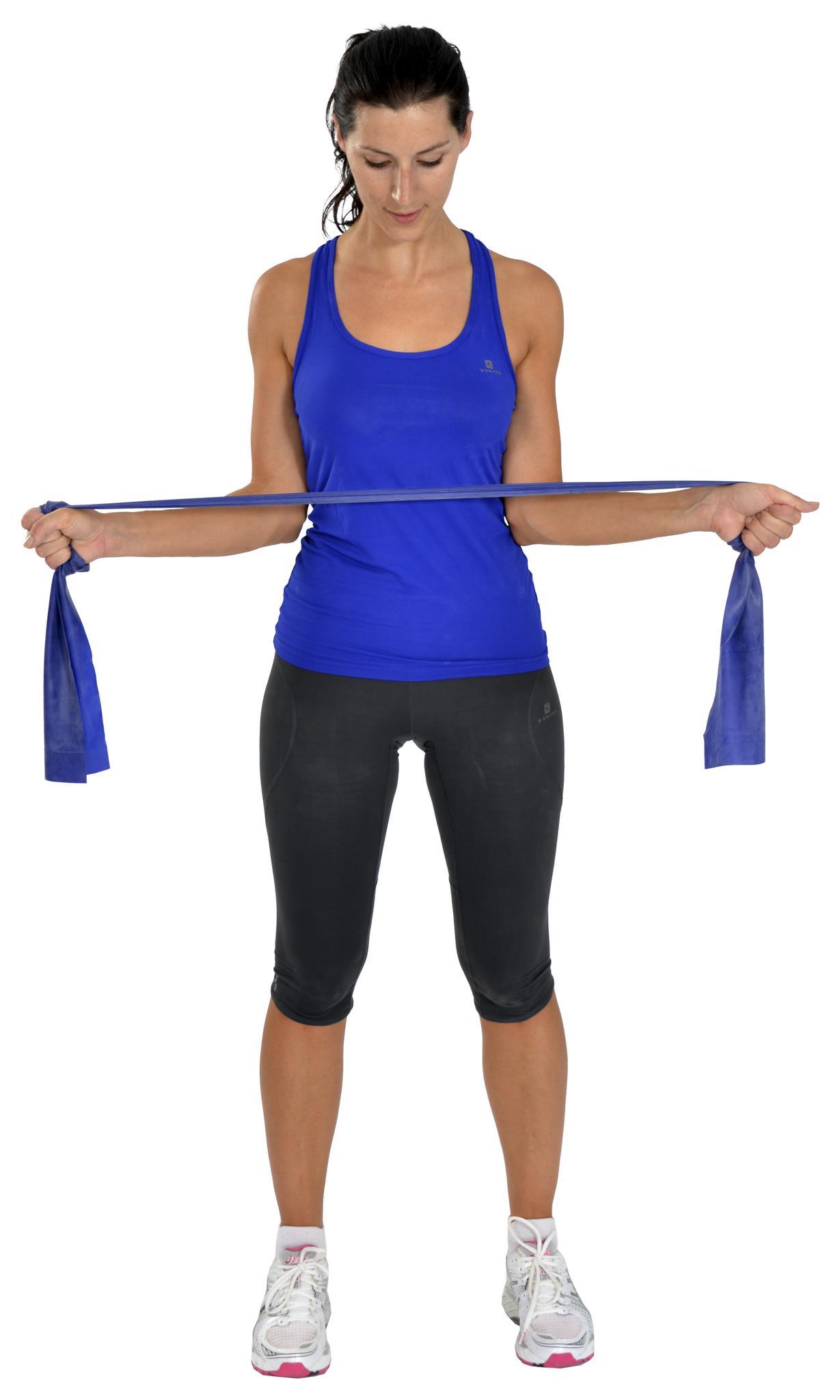 MVS Pilates & Yoga Egzersiz Bandı , Theraband Mavi Renk(güçlü) 1.5 Mt