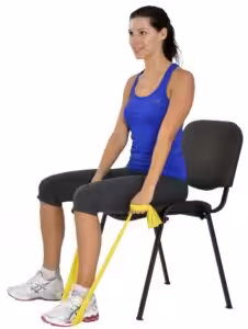 MVS Pilates & Yoga Egzersiz Bandı , Theraband Sarı Renk(en Hafif) 1.5 Mt