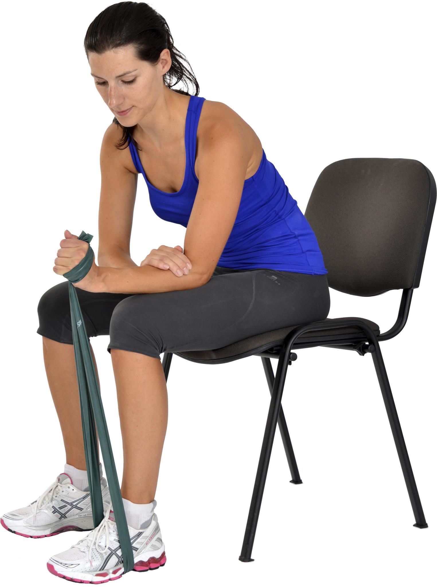 MVS Pilates & Yoga Egzersiz Bandı , Theraband Yeşil Renk(orta) 1 Mt
