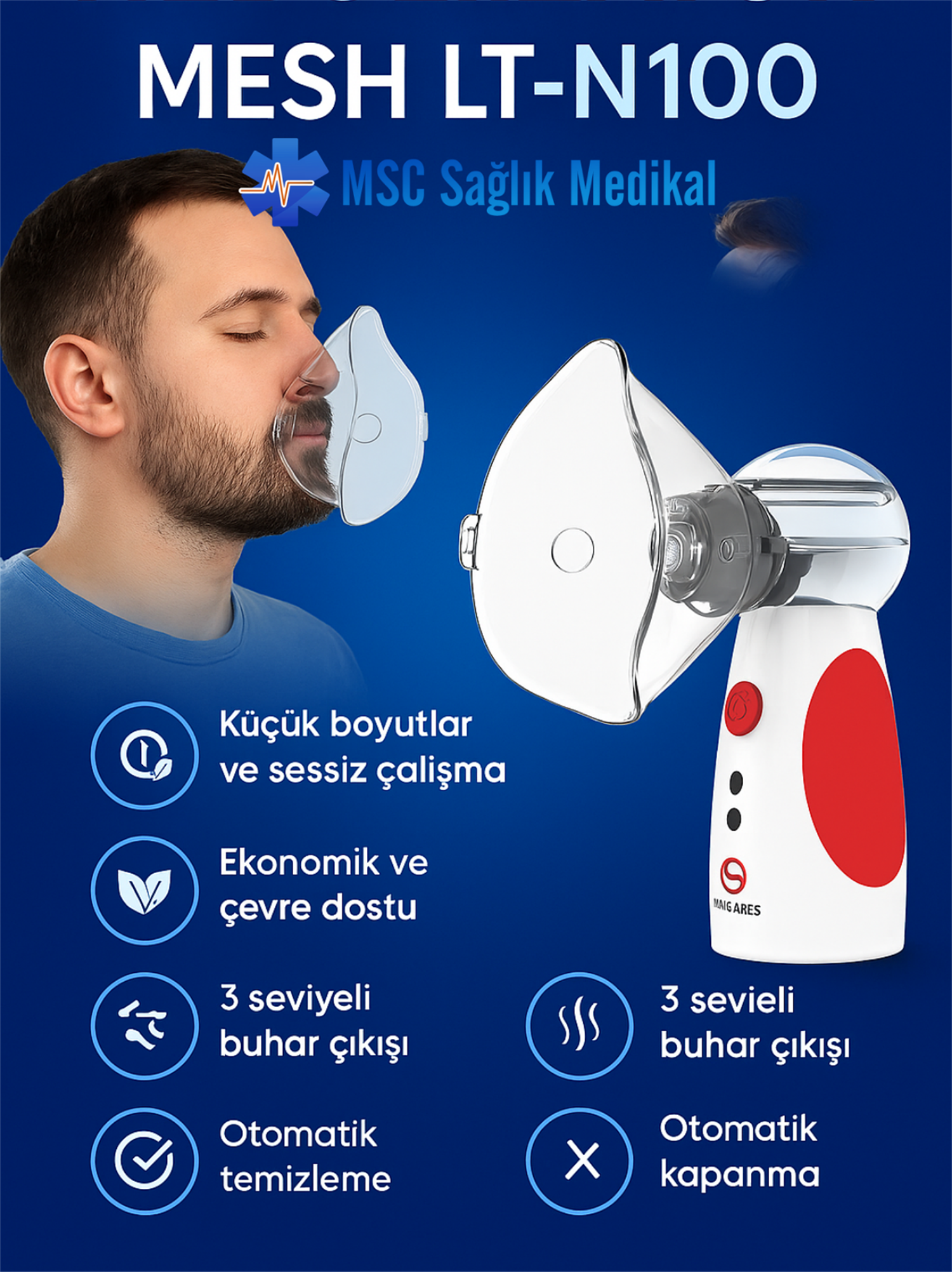 Nebulizatör Cihazı Mesh LT N100