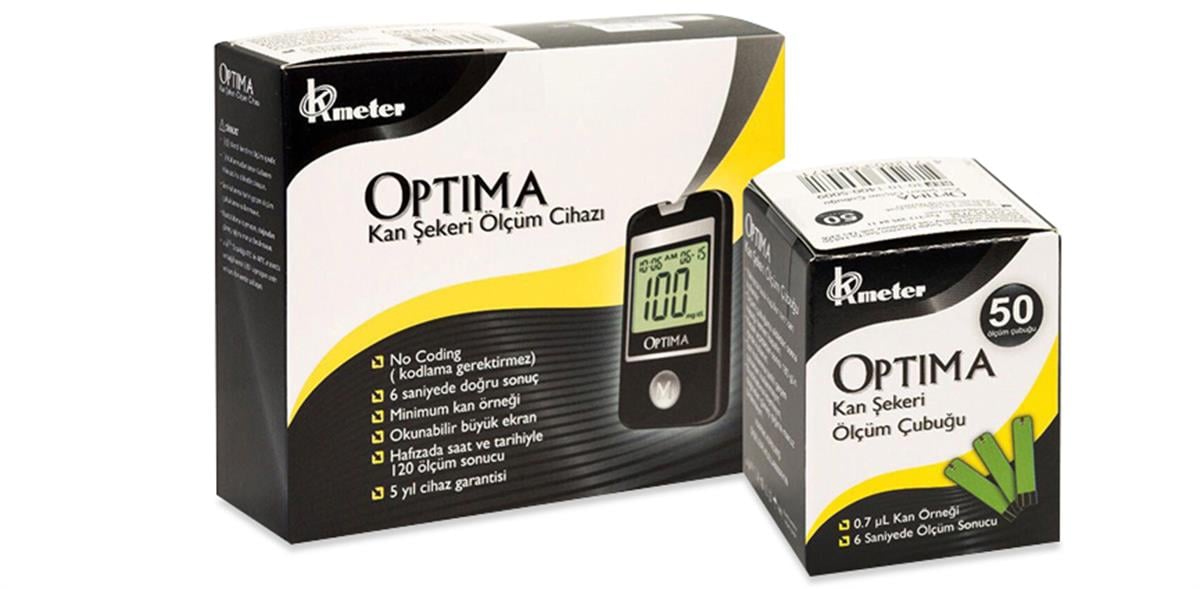 Optima Şeker Ölçüm Cihazı + Optima Strip