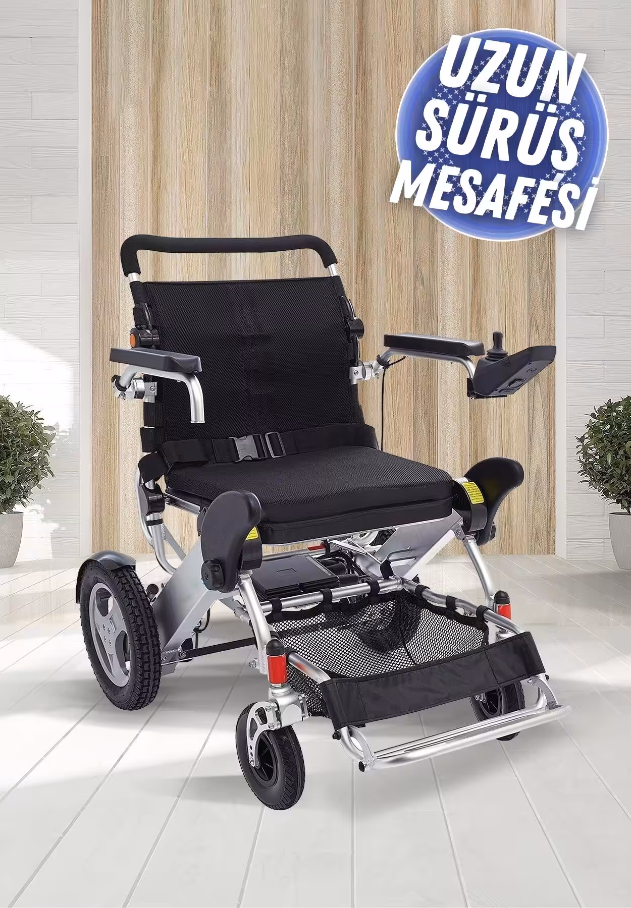 Poylin P209 XL Ultra Hafif Lityum Akülü Tekerlekli Sandalye