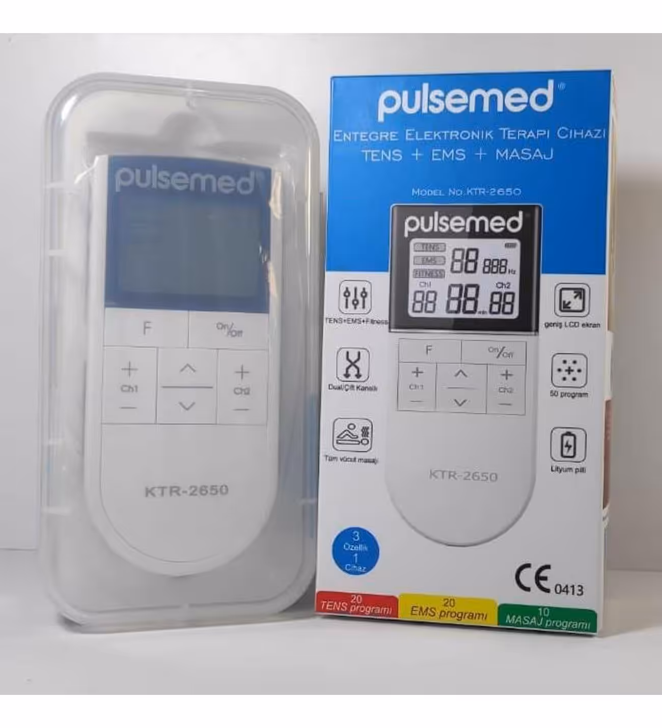 Pulsemed Entegre Elektronik Terapi (TENS + EMS + Masaj) Tens Cihazı KTR 2650