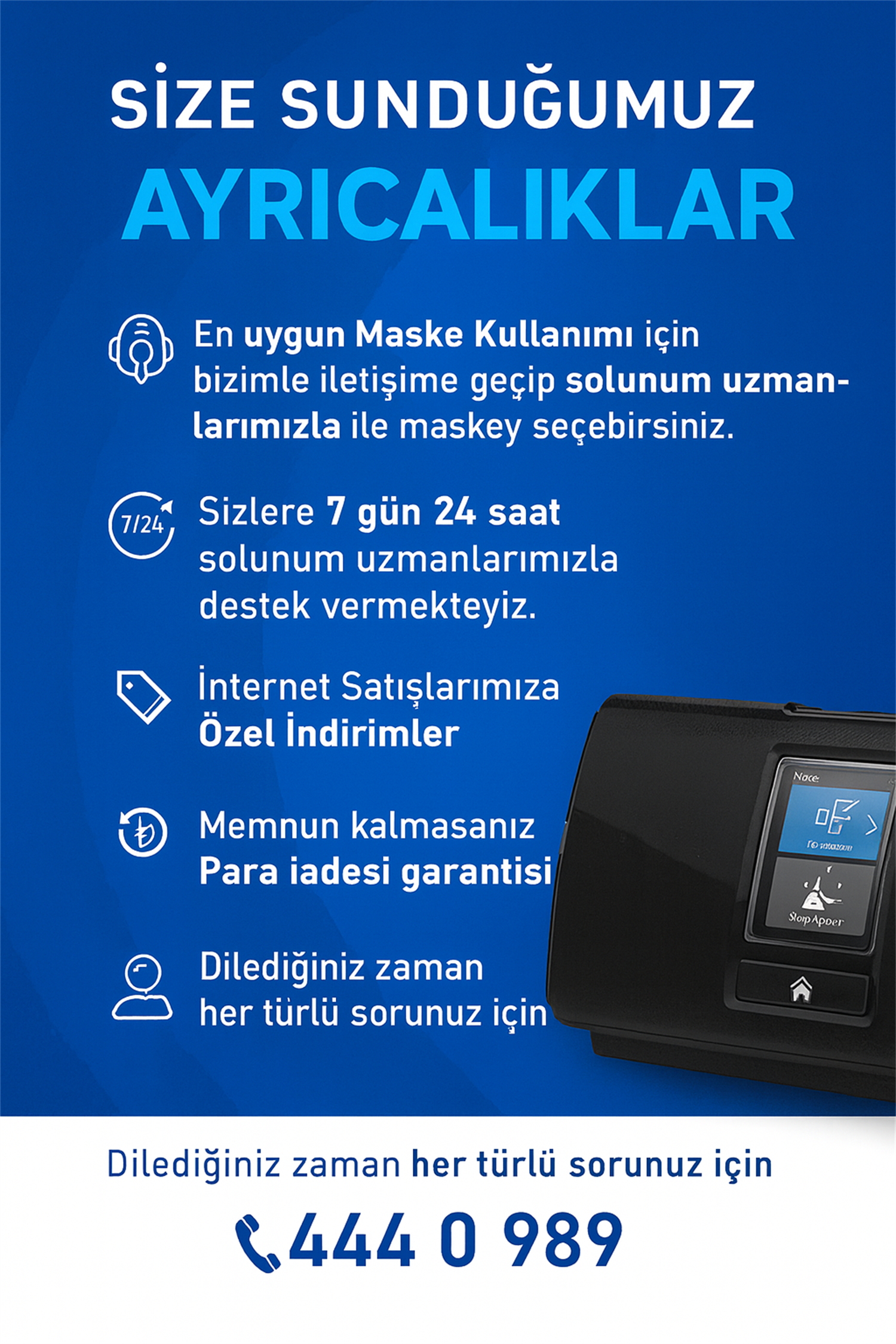 ResMed AirSense 10 Autoset Otomatik CPAP Cihazı + N20 Maske
