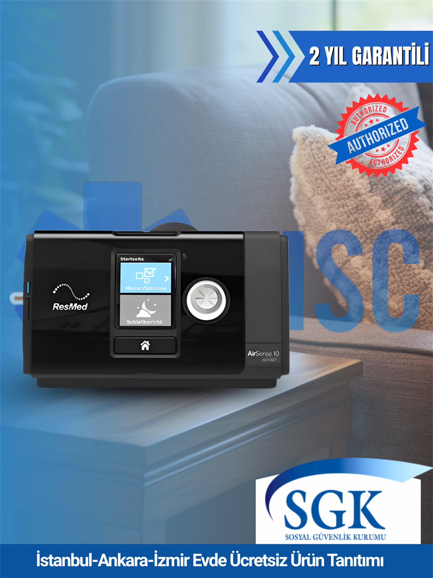 Resmed Airsense 10 Elite CPAP + Nemlendirici
