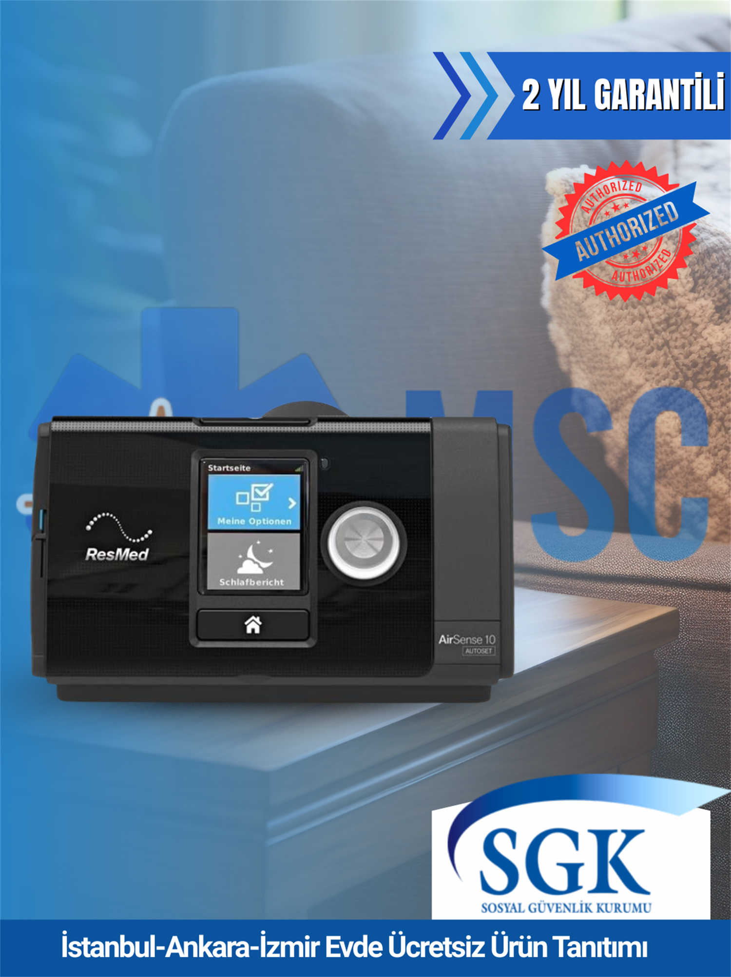 ResMed AirSense Elite Sabit Basınçlı CPAP Uyku ve Solunum Cihazı