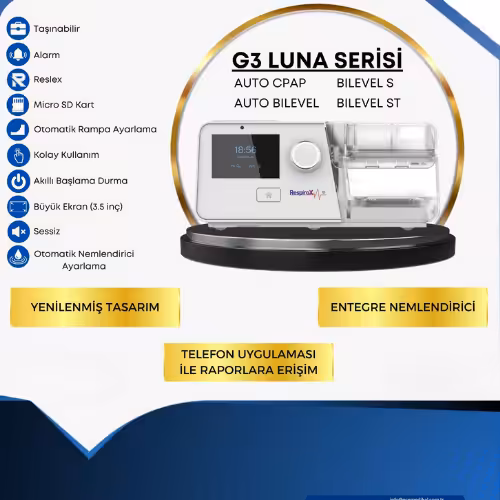 Respirox G3 Plus BPAP ST Cihazı ISITICILI HORTUM İLE BİRLİKTE