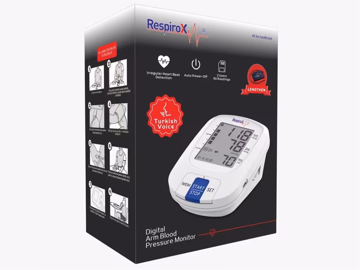 Respirox Konuşan Koldan Ölçer Tansiyon Aleti AXD 808