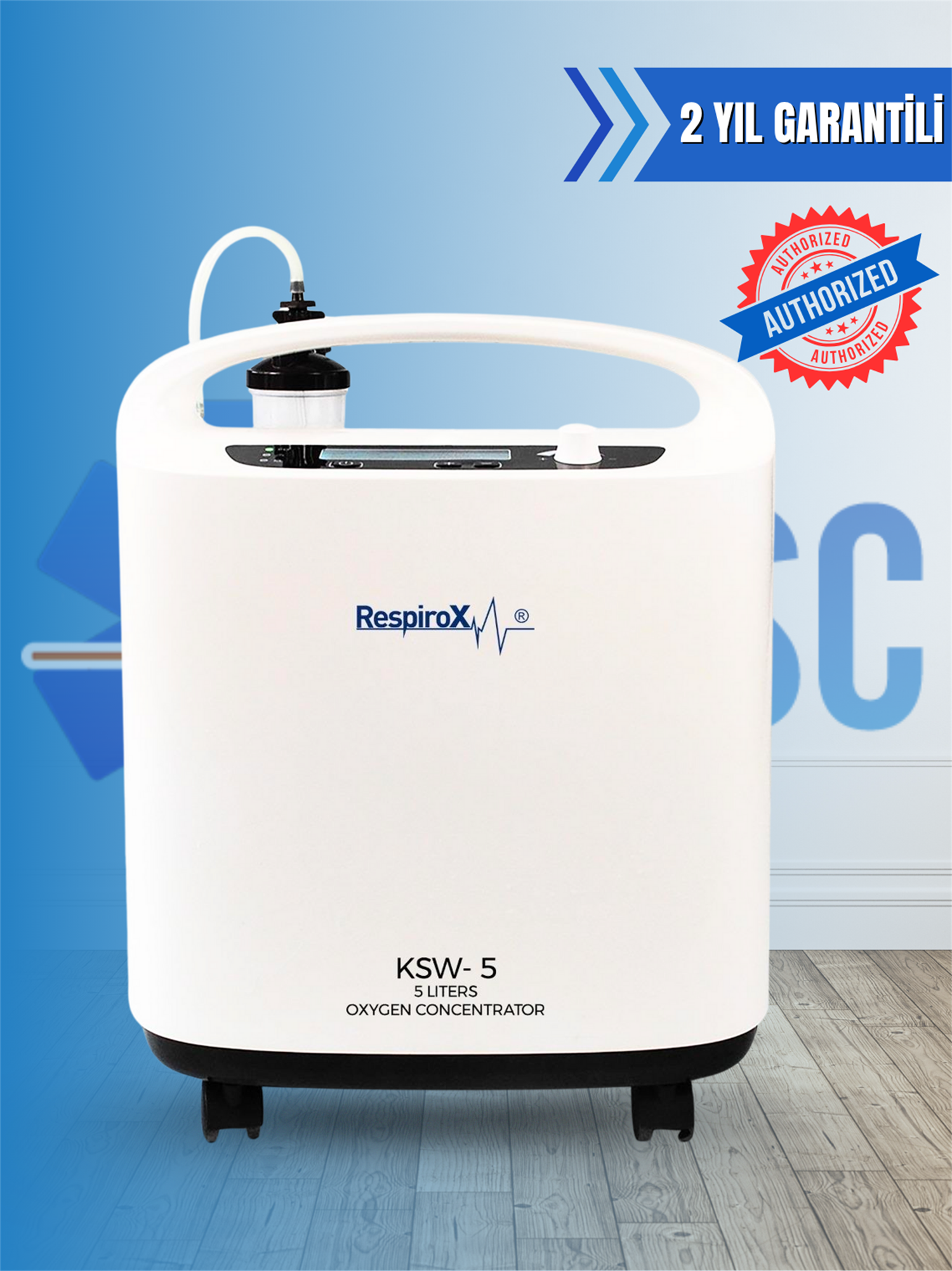 Respirox KSW 5 Nebülizatörlü Oksijen Cihazı 5 Litre