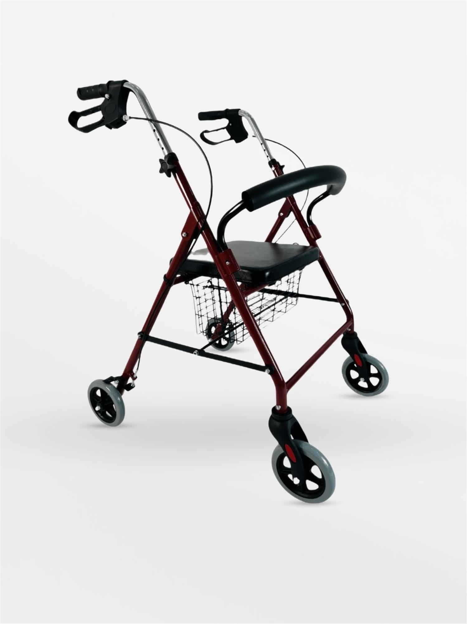 Respirox Rr 01 4 Tekerli Rolatör (6 İnç Teker) Sepetli