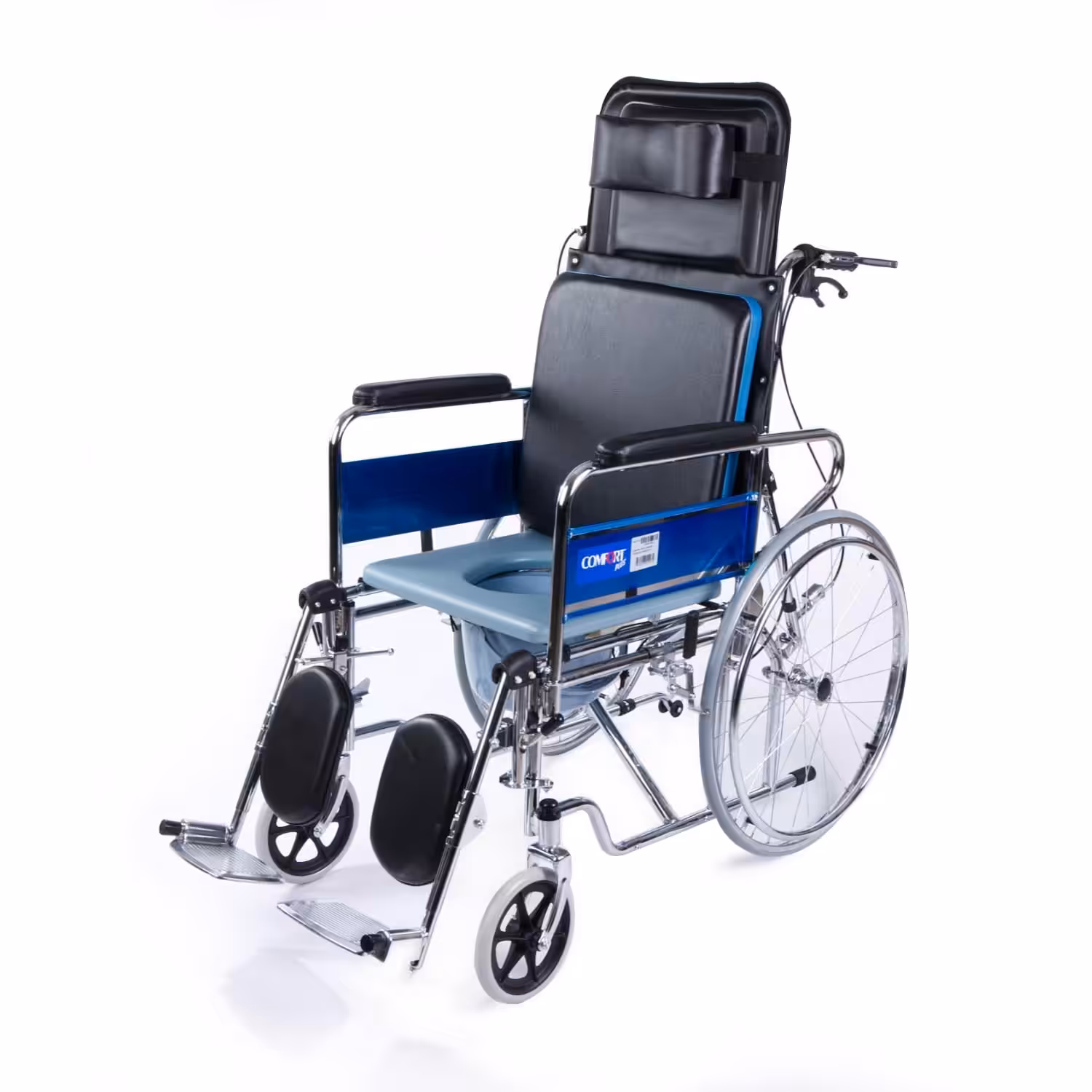 Sırt Yatar Tuvaletli Tekerlekli Sandalye Comfort Plus DM 609GC Modeli