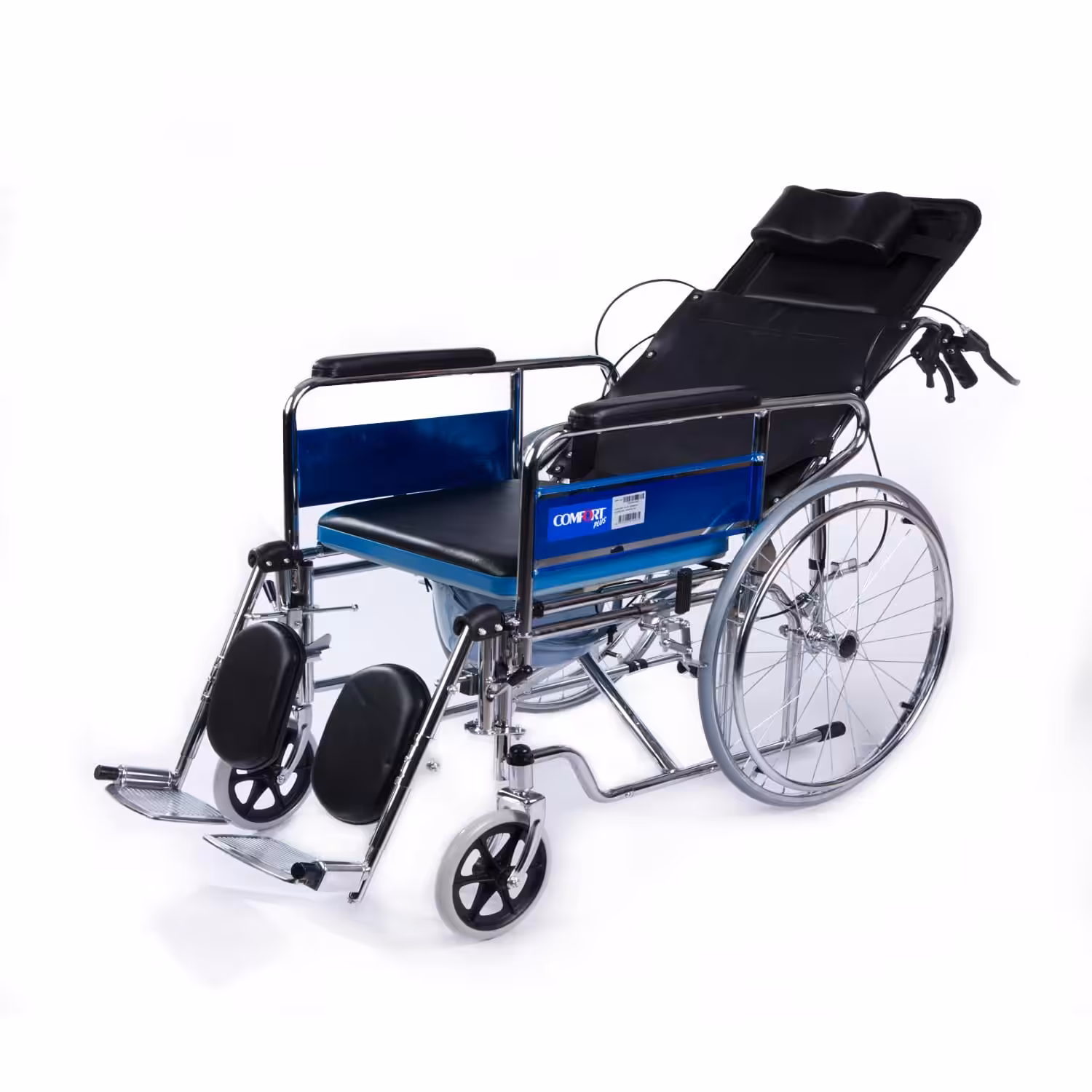 Sırt Yatar Tuvaletli Tekerlekli Sandalye Comfort Plus DM 609GC Modeli