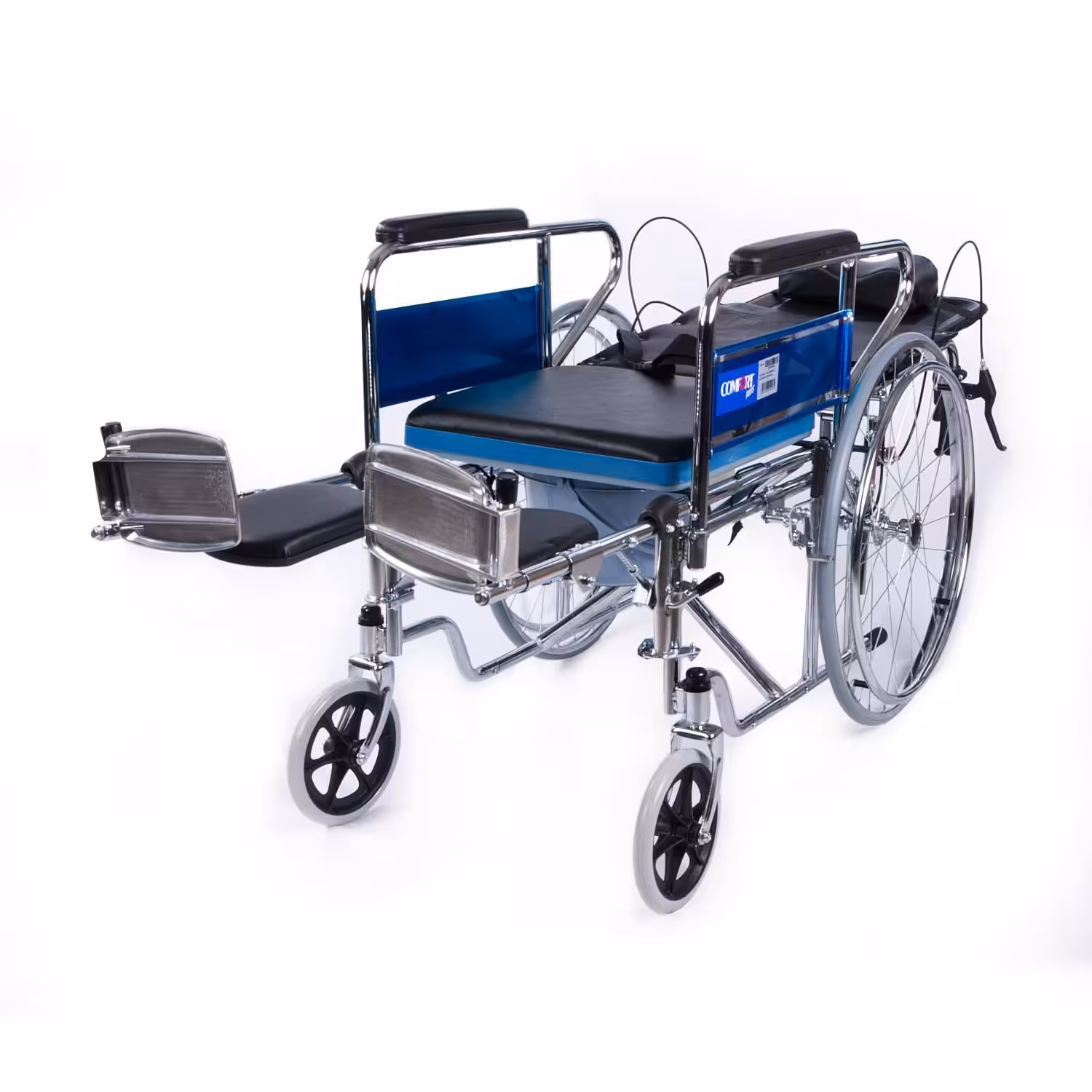 Sırt Yatar Tuvaletli Tekerlekli Sandalye Comfort Plus DM 609GC Modeli
