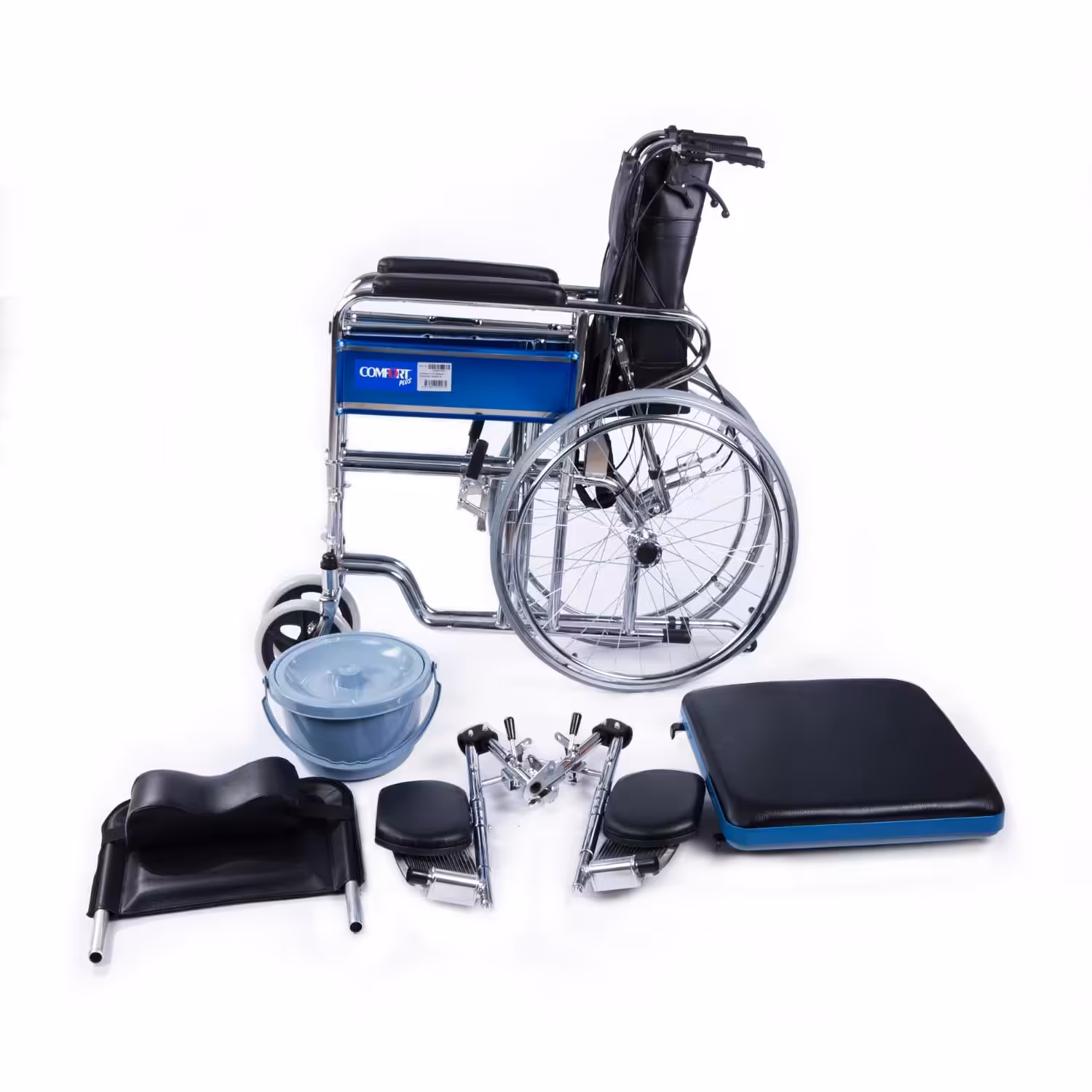 Sırt Yatar Tuvaletli Tekerlekli Sandalye Comfort Plus DM 609GC Modeli
