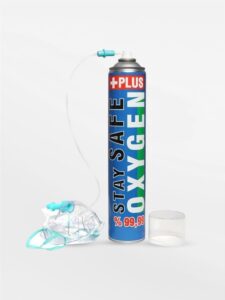 Stay Safe Plus Taşınabilir Oksijen Tüpü 400 Nefeslik