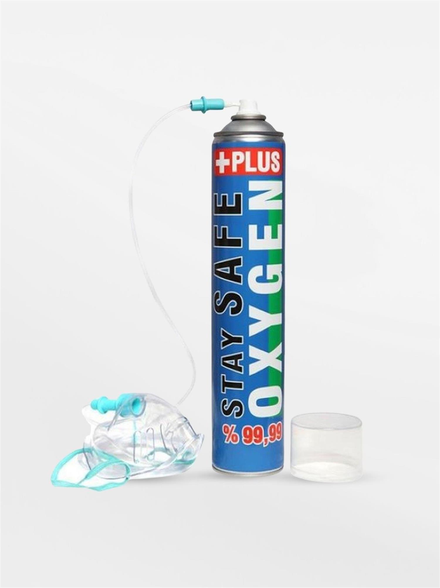 Stay Safe Plus Taşınabilir Oksijen Tüpü 400 Nefeslik
