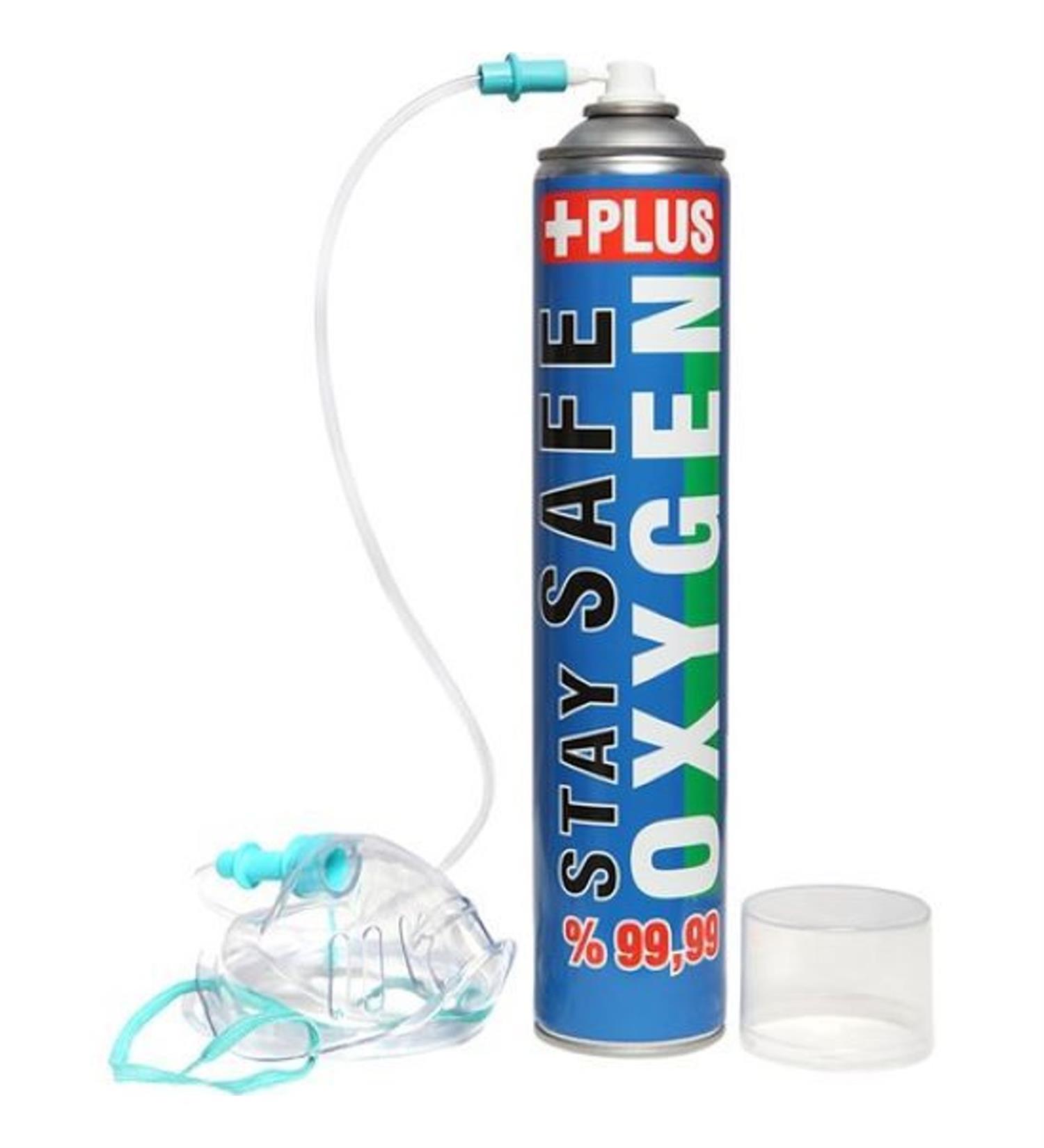 Stay Safe Plus Taşınabilir Oksijen Tüpü 400 Nefeslik