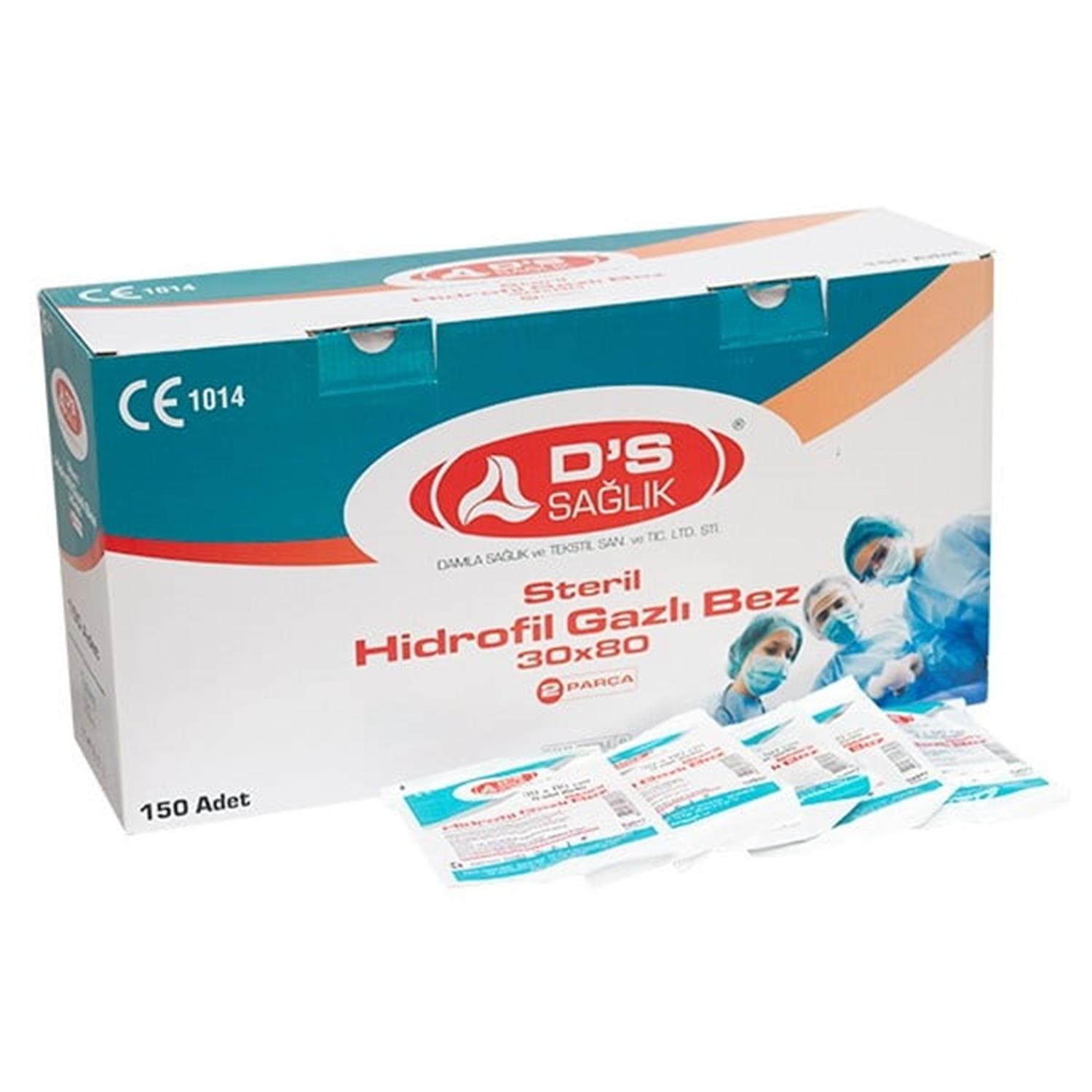 Steril 30 x 80 Gazlı Bez 2 Parça (150 Adet)