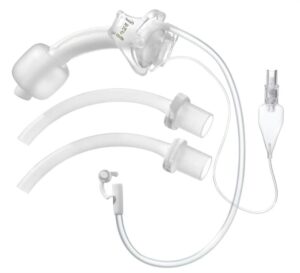 Tracoe Twist Plus Subglottik Aspirasyon Hatlı Ve Düşük Basınçlı Kaflı Silikon Uzun Süreli Trakeostomi Kanülü Ref 316