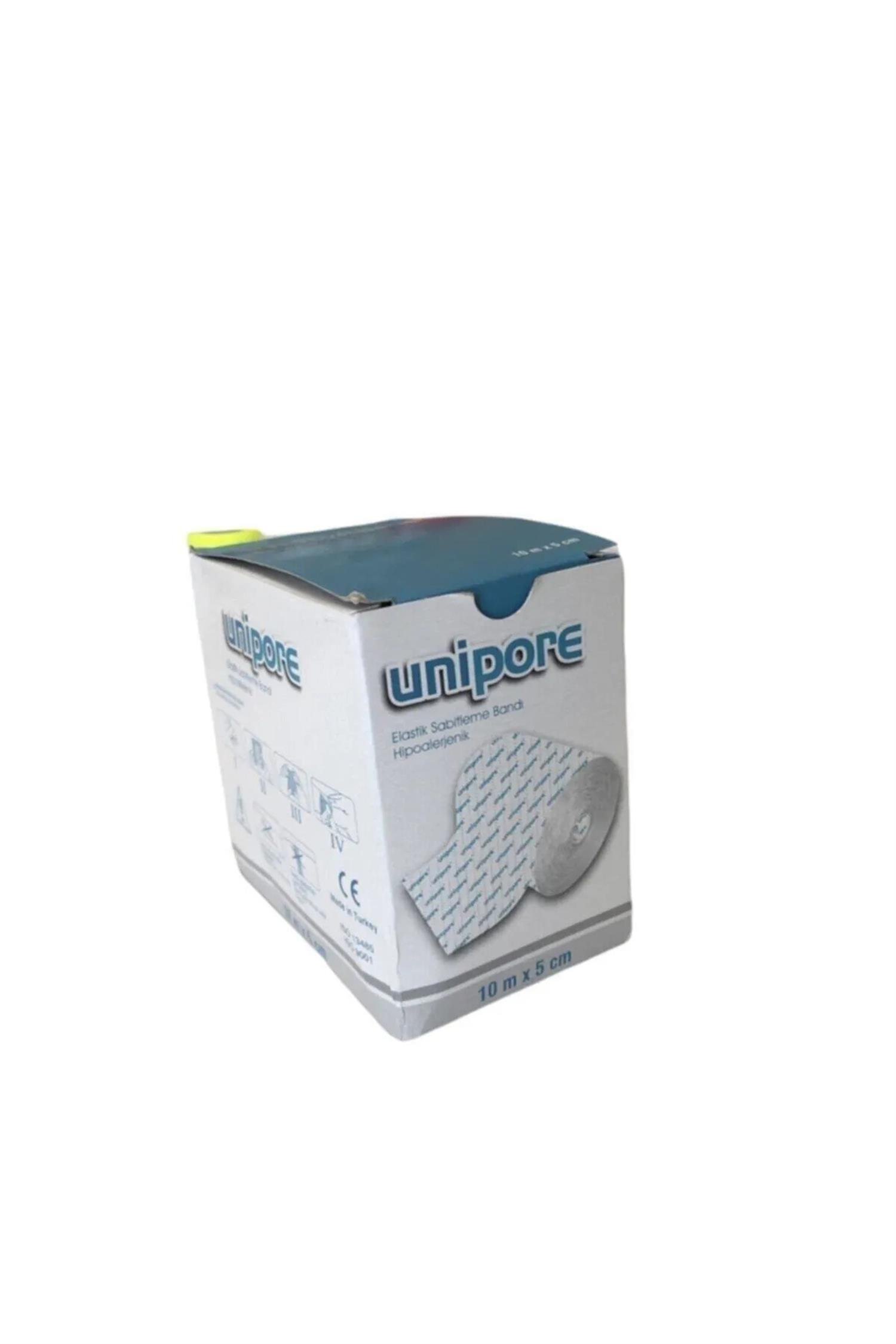 Unipore 5 cm x 10 m (10 KUTU)Elastik Sabitleme Bandı Flaster