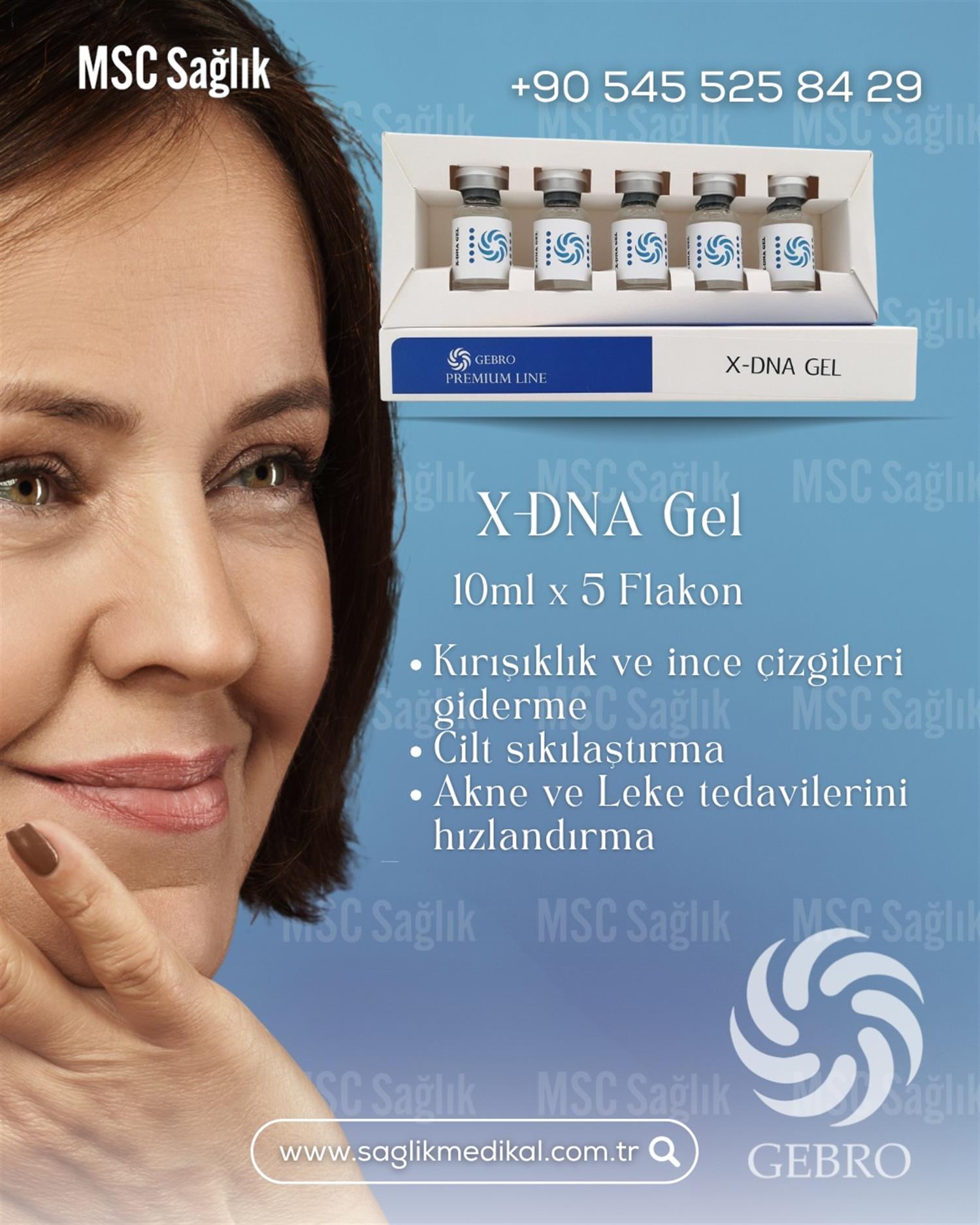 X DNA Gel Somon DNA Cilt Yenileyici Mezoterapi