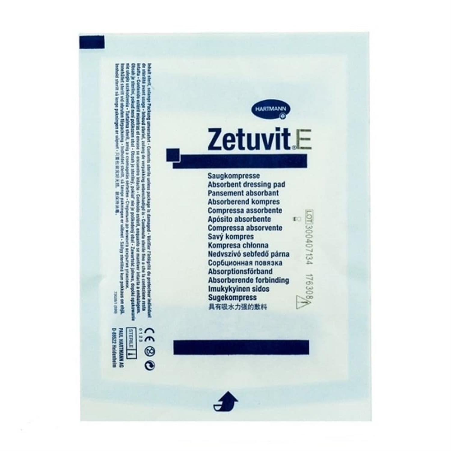 Zetuvit E – Steril Pamuklu Yara Pedi 10×10 cm